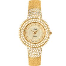 Burgi Bur048yg Diamond Quartz Crystal Bracelet Womens Watch