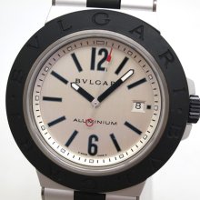 Bvlgari Diagono Aluminium Wristwatch Rubber Mens