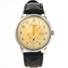 BW Raymond Elgin Railroad Wristwatch w/ Yellow Dial