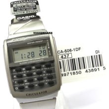 Ca-506-1u Casio Mens Data Bank Calculator Watch Ca506