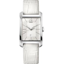 Calvin Klein Ck Window Ladies Watch, White Rrp Â£195