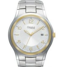 Caravelle Men`s Stainless Steel 2-tone Dress Watch