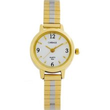 Carriage C7a261 Ladies Round Case Two-tone Stainless Steel Expansion Band Watch