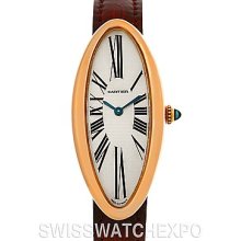 Cartier Baignoire Allongee Mecanique 18K Rose Gold Ladies Watch