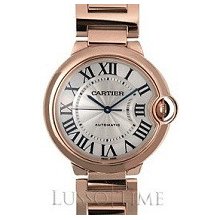 Cartier Ballon Bleu Medium 18K Pink Gold Unisex Watch - W69004Z2