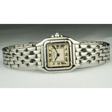 Cartier Mini Panther Stainless Steel Womans Watch