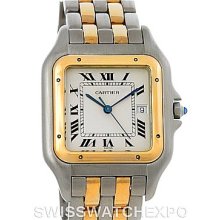 Cartier Panthere Jumbo Steel 18K Yellow Gold Two Row Watch