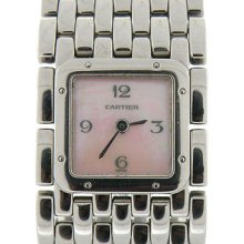 Cartier Panthere Ruban Pink Mother Of Pearl Ladies Watch