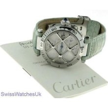 Cartier Pasha Steel Automatic Men's Watch W/ Papers