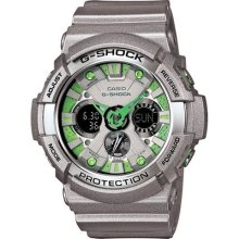 Casio G-shock Grey Resin Band Analog Digital Men's Sport Watch Ga200sh-8a