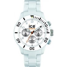 CH.WE.B.P Ice-Watch Mens Chrono White Plastic Watch