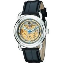 Charles-Hubert, Paris Men's Stainless Steel Skeleton Dial Automat ...