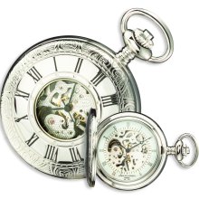 Charles Hubert Polished Brass Window Cover Pocket Watch