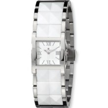 Charles Hubert Stainless Steel/ceramic White Dial Watch Xwa4260