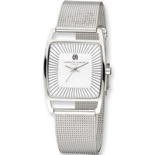 Charles Hubert Stainless Steel White Dial Milanese Band Watch Xwa4289