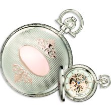 Charles Hubert Two-tone Rose Gold-plated Brass Pocket Watch