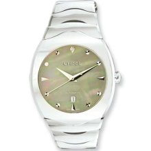 Chisel Mens Chisel Tungsten & Gray Mother of Pearl dial Watch TPW77