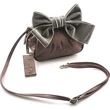 Chocolate Big Bow Handbag- Mauve