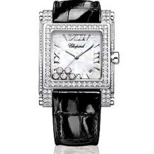 Chopard Happy Sport Square XL White Gold Watch 283571-1001