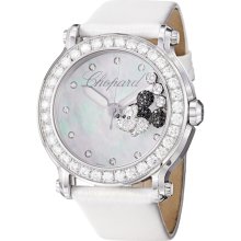 Chopard Women's 'Happy Sport Round' Mickey Mouse Diamond Watch