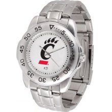 Cincinnati Bearcats Sport Steel Band Men's Watch