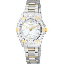 Citizen Eco-Drive Aviara Diamond Two Tone Stainless Steel EW1374-51D Watch