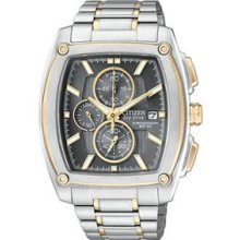 Citizen Eco-Drive Chronograph Two-Tone Mens Watch CA0096-54H