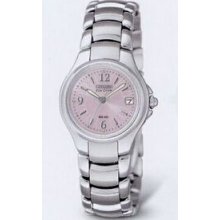 Citizen Eco Drive Ladies` Silhouette Sport Pink Dial Watch (25 Mm Case)