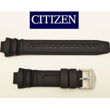 Citizen Eco-drive Original Divers Rubber Watch Band Black Strap Bn00016-04l