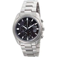 Citizen Eco-Drive Titanium Chronograph Mens Watch CA0020-56E ...