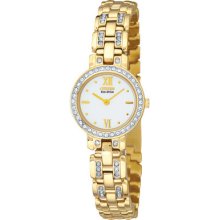 Citizen Ew9142-53d Eco-drive Gold Tone Crystal Dress Women's Watch