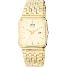 Citizen Gold Tone 35mm Stainless Steel Champagne Dial Watch