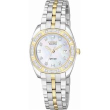 Citizen Ladies Stainless Steel Paladion Eco-Drive Diamonds Mother of Pearl Dial EW1594-55D