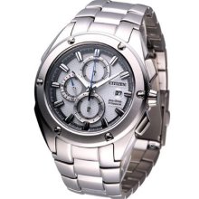 Citizen Men Gents Eco-drive Titanium Watch White Ca0210-51a Made In Japan