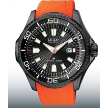 Citizen Promaster wrist watches: 34mm Promaster Black/Orange ep6035-02