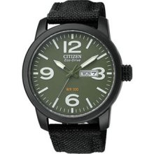 Citizen Straps Mens Strap Green Dial Watch