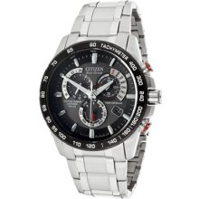 Citizen Watches Men's Chronograph Black Dial Stainless Steel Stainles