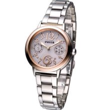 Citizen Wicca Lady Eco-drive Date Day Watch White Rose Gold Kb1-031-11