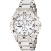 Citizen Women's Fb1230-50a Ceramic Chronograph Eco-drive Chronograph Watch