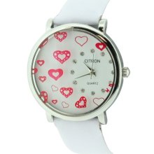 Citron Ladies Quartz Watch Cb725/A With White Dial And Strap