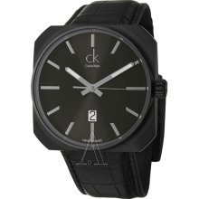 Ck Calvin Klein Solid Black Men's Watch K1r21430