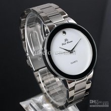 Cn Post Vogue Men Stainless Japan Quartz Modern White Dial Fashion W