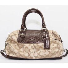 Coach Ashley Signature Satin Satchel F15443 Skhmh $298.00 ++