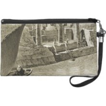 Collecting Water from the Nile, plate 6 from Volum Wristlet Clutch