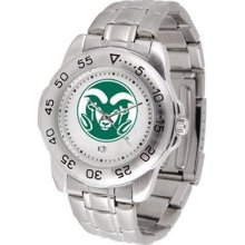 Colorado State Rams Sport Steel Band Men's Watch