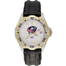 Columbus Blue Jackets All Star Leather Watch