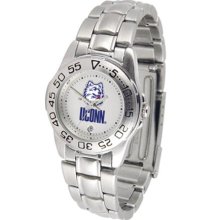 Connecticut Huskies UCONN Womens Steel Sports Watch