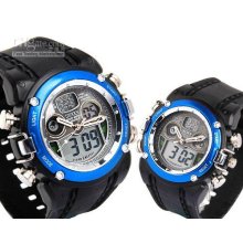 Cool Digital & Quartz Chronograph Mens Sport Watch Gift