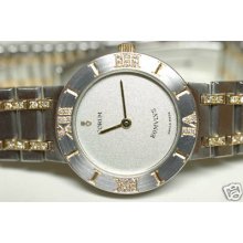 Corum Romulus Lady With Diamonds Ss/18 Kt Gold,good Conditions