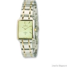 Croton Ladies 2-tone Stnlss Steel Champagne Dial 23x26mm Watch